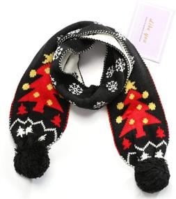 img 3 attached to Christmas Scarf Fashion - Snowman Costume Gift for Boys and Girls Neck Warmth