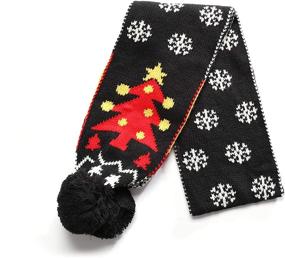 img 2 attached to Christmas Scarf Fashion - Snowman Costume Gift for Boys and Girls Neck Warmth