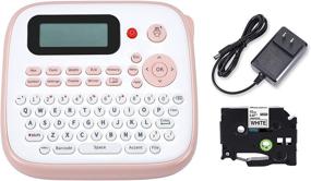 img 4 attached to 🏷️ Labelife D210S Label Maker Machine with AC Adapter, Pink - QWERTY Keyboard, Easy-to-Use, Portable Label Printer for Home and Office Organization - Includes Replacement P Touch Label Maker Tape