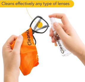 img 3 attached to 👓 Cleanix Glasses Cleaning Cloth (Set of 10) - Microfiber Eyeglass Cleaner for Screens, Lenses & Electronics