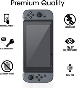 img 1 attached to AmFilm Tempered Screen Protector Nintendo Switch Nintendo Switch for Accessories