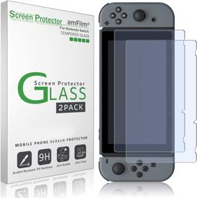 img 4 attached to AmFilm Tempered Screen Protector Nintendo Switch Nintendo Switch for Accessories