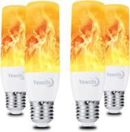 🔥 yewclls flame-like effect led light bulbs logo