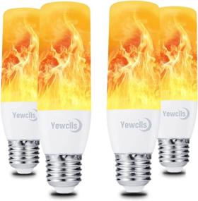 img 4 attached to 🔥 Yewclls Flame-Like Effect LED Light Bulbs