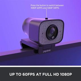 img 2 attached to Top-rated 2022 2K Ultra HD Webcam: PAPALOOK PA930, 1080P 60FPS Live StreamCam with Dual Microphone, Privacy Cover, Tripod – Perfect for Zoom, Skype, Twitch, OBS