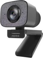 top-rated 2022 2k ultra hd webcam: papalook pa930, 1080p 60fps live streamcam with dual microphone, privacy cover, tripod – perfect for zoom, skype, twitch, obs logo