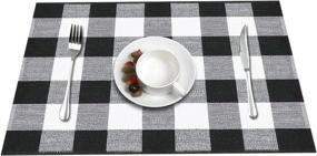 img 1 attached to MUBIN Placemats Tablemats Washable Resistant