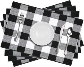 img 3 attached to MUBIN Placemats Tablemats Washable Resistant