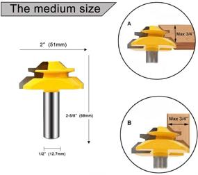 img 2 attached to 🔩 LEATBUY 45° Фрезерование с замковым отверстием для деревообработки: Оптимизация точности и эффективности