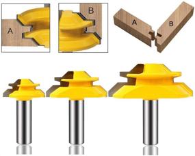 img 4 attached to 🔩 LEATBUY 45° Фрезерование с замковым отверстием для деревообработки: Оптимизация точности и эффективности