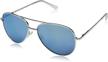 peepers bifocal aviator sunglasses blue_silver logo
