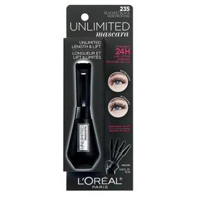 img 3 attached to 💄 Тушь для ресниц L'Oreal Paris Makeup Unlimited с эффектом подъема и удлинения, чернейший черный, 0,24 унции - упаковка 1шт.