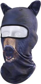 img 3 attached to 🐱 Outgeek Cat Mask - Balaclava Full Face Hat with Animal Ears for Women and Men: Ideal Sports Helmet, Perfect for Climbing, Fishing, and Summer activities