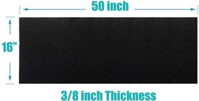 img 2 attached to 🌬️ 16x50" Thicker Activated Carbon Filter Sheet for AC/Air Purifier/Range Hood/Litter Box/Compost Bin Odor VOC Absorb, Aquarium Filter Pad - MERV 7