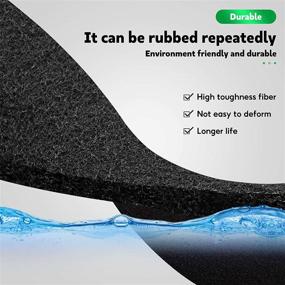 img 1 attached to 🌬️ 16x50" Thicker Activated Carbon Filter Sheet for AC/Air Purifier/Range Hood/Litter Box/Compost Bin Odor VOC Absorb, Aquarium Filter Pad - MERV 7