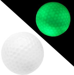 img 1 attached to 🏌️ High Visibility LED Golf Ball - Night Flyer Golf Light Up Ball in Green (DNG010)