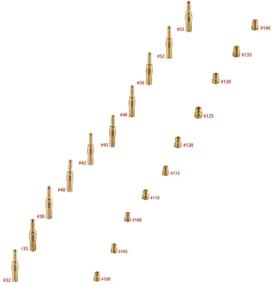 img 1 attached to Enhance Performance with Supermotorparts: 10Pcs Carburetor Main Jets kit & 10Pcs Slow Pilot Jets for PWK Keihin OKO CVK PWM