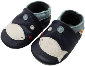 img 2 attached to 👶 YALION Baby Soft Leather Shoes: Stylish & Safe Toddler First Walking Crib Moccasins