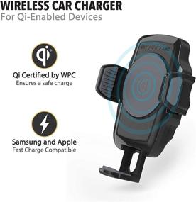 img 3 attached to Convenient SCOSCHE WDQ2M STUCKUP Qi Window or Dash Mount Charger with Car Adapter and Type-C Cable: A Versatile Charging Solution