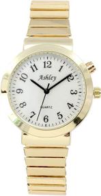 img 3 attached to ⌚️ Women's Easy Reader Dress Watch with Expandable Band - 9225