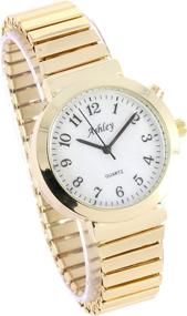 img 1 attached to ⌚️ Women's Easy Reader Dress Watch with Expandable Band - 9225