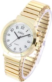 img 2 attached to ⌚️ Women's Easy Reader Dress Watch with Expandable Band - 9225