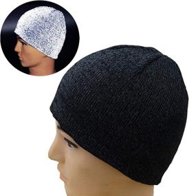 img 2 attached to 🧢 HiVis Reflective Winter Beanie Hats for Women and Men | Soft and Cozy Safety Gear