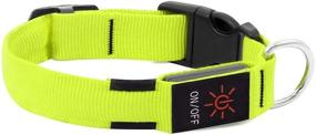 img 2 attached to Flashseen LED Dog Collar: USB Rechargeable Glowing Pet Collar for Night Safety