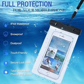 img 3 attached to 🌊 KETEBA Clear Waterproof Bags - Pack of 7 Water Tight Cases Pouch Dry Bags for Mobile Phone, Camera, Maps, Kayaking, Boating, Document Holder - Portable and Utility Bags