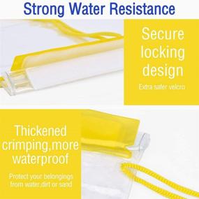 img 1 attached to 🌊 KETEBA Clear Waterproof Bags - Pack of 7 Water Tight Cases Pouch Dry Bags for Mobile Phone, Camera, Maps, Kayaking, Boating, Document Holder - Portable and Utility Bags