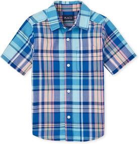 img 1 attached to Childrens Place Short Sleeve Beacon Boys' Clothing for Tops, Tees & Shirts