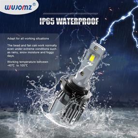 img 1 attached to 🔦 2PCS 9006/HB4 Led Headlight Bulbs + 2PCS T10 Car Interior Lights | 320% Brighter | 60W 30000 Hours Long Lifetime | 6500k Color Temperature | Low Beam LED Headlights | IP65 Waterproof