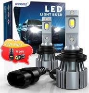 🔦 2pcs 9006/hb4 led headlight bulbs + 2pcs t10 car interior lights | 320% brighter | 60w 30000 hours long lifetime | 6500k color temperature | low beam led headlights | ip65 waterproof logo