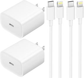 img 4 attached to 🔌 SIDUCAL USB C Fast Charger - 2 Pack 20W PD Fast Charger with 6FT C to Type C Charger Adapter for iPhone 13/13 Pro/IP 12/12 Mini/12 Pro/12 Pro Max/11 Pro Max/XS Max/XS/XR/X, and More