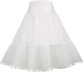 img 4 attached to GRACE KARIN Rockabilly Petticoat Underskirt for Girls' Clothing in Skirts & Skorts