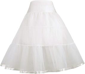 img 3 attached to GRACE KARIN Rockabilly Petticoat Underskirt for Girls' Clothing in Skirts & Skorts