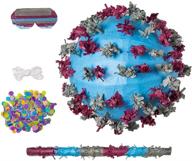 🎉 round variant virus pinatas bundle for birthday party: includes blindfold, bat, pinata, and more! logo