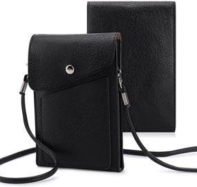 img 4 attached to 📱 Emoin Touchscreen Phone Purse: Stylish Crossbody Cell Phone Pouch with Dual Straps for Women