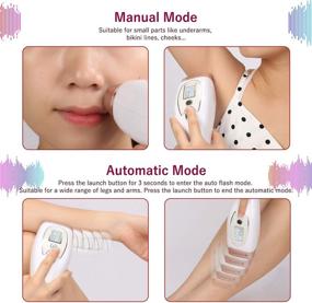 img 1 attached to 🔥 At-Home Laser Hair Removal Device for Women & Men - 350000 Flashes, Permanent Painless Light Hair Remover for Face, Bikini Line, Whole Body with Ice Cool Function