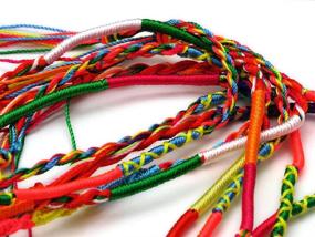 img 1 attached to 🌈 EPALER 50pcs Wholesale Bulk Colorful Friendship Cord Strand Bracelets for Jewelry Lots