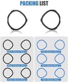 img 2 attached to Oculus Quest 2 Anti-Scratch Ring - AkoaDa Lens Protection Accessories for Myopia Glasses | VR Headset Lens Anti-Scratch Ring Compatible with Oculus Quest 2 (Black+Blue)