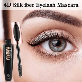 img 2 attached to 🔥 3 PACKS 4D Silk Fiber Lash Mascara - Natural Extension Makeup for Voluminous Eyelashes - Smudge-proof, Hypoallergenic Formula - Long-Lasting, No Flaking, No Smudging, No Clumping