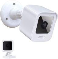 📷 alertcam all-new wyze cam v3 mount and weatherproof housing case – 360° adjustable indoor/outdoor protective cover and wall mounting bracket – white logo