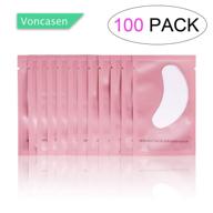 👁️ 100 pairs set gel pads for eyelash extensions - comfy and cooling under eye patches for eyelash extensions, beauty tools logo