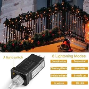 img 1 attached to UL Listed LED Twinkle Christmas Lights - Nikolable 328ft 500 LEDs Fairy String Lights for Indoor/Outdoor Home, Patio, Wedding, Party - 8 Modes for Valentines Day Decoration