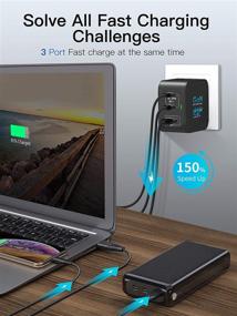 img 2 attached to 🔌 65W 3-Port PPS USB C Wall Charger PD 3.0 GaN Fast Charger - Easylonger Adapter for MacBook Pro Air, Dell XPS, Chromebook, iPad Pro, iPhone 12 13 X XS XR, Galaxy S20 S21