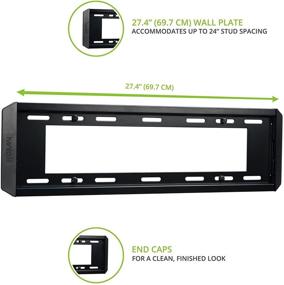 img 1 attached to 📺 Kanto F3760 TV Wall Mount for 37-inch to 70-inch Televisions - Fixed Mounting Solution