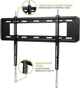 img 2 attached to 📺 Kanto F3760 TV Wall Mount for 37-inch to 70-inch Televisions - Fixed Mounting Solution