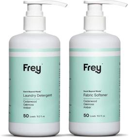img 4 attached to 🌿 FREY Concentrated Natural Laundry Detergent + Liquid Fabric Booster Bundle with 50 Loads HE Detergent & Fabric Deodorizer - Eco Friendly and Effective Laundry Solutions