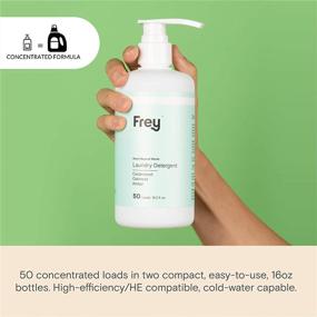 img 1 attached to 🌿 FREY Concentrated Natural Laundry Detergent + Liquid Fabric Booster Bundle with 50 Loads HE Detergent & Fabric Deodorizer - Eco Friendly and Effective Laundry Solutions